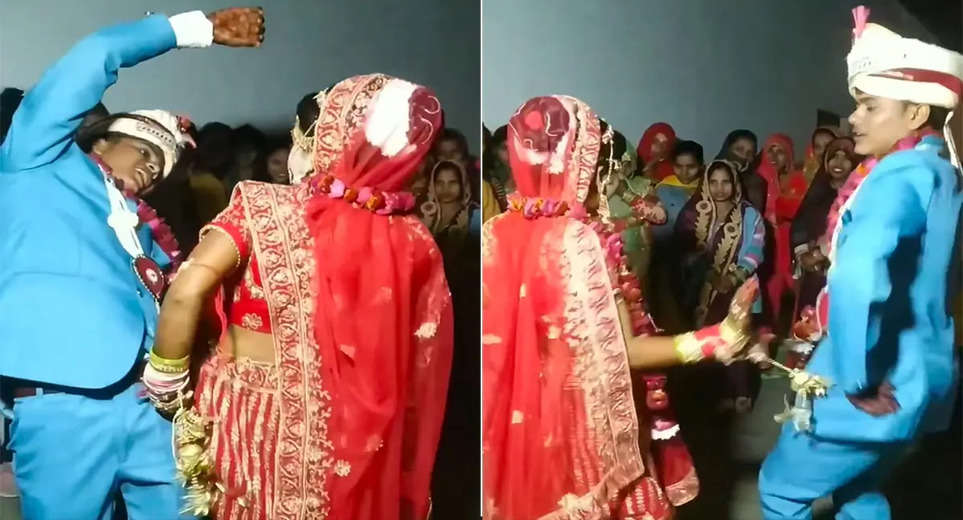 Viral News: The bride and groom went out of control as soon as the Bhojpuri song was played