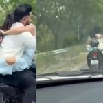 यहाँ कपल को बाइक से इश्क लड़ाना महंगा पड़ा, कटा 53500 रुपये का चालान